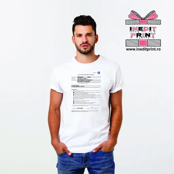 Tricou declaratie personalizat -