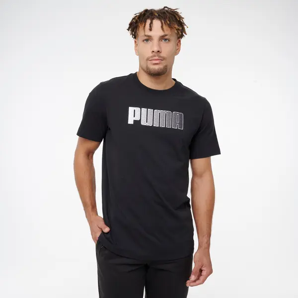 Tricou din bumbac Puma Negru Bărbați
