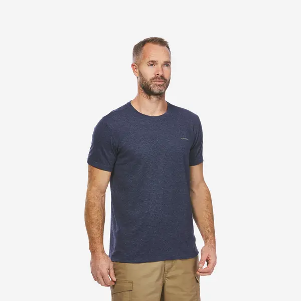 Tricou Drumeție NH500 Fresh Albastru Bărbați