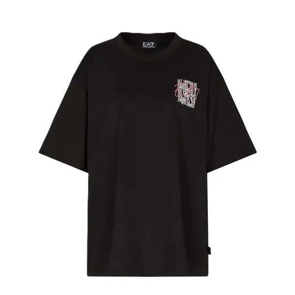 Tricou EA7 TRAIN LOGO SERIES W TEE SS WRITTEN LOGO CROSSOVER