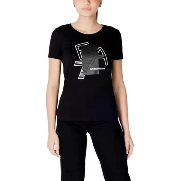 Tricou EA7 W TEE SS BOX LOGO CROSSOVER