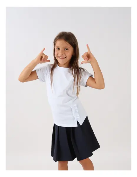 Tricou fete, Perfect Fit, alb