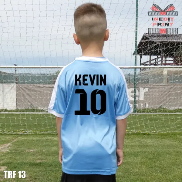 Tricou fotbal copii si adulti GIVOVA personalizabil TRF13 M, Albastru Deschis