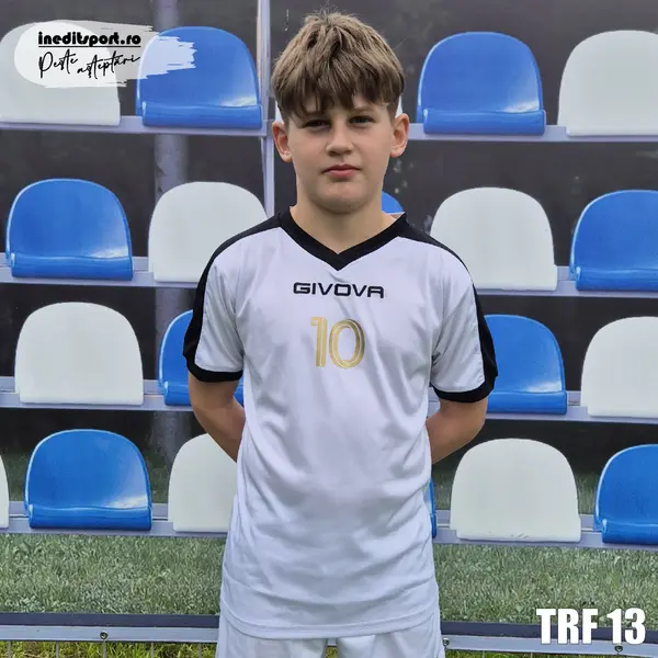 Tricou fotbal copii si adulti GIVOVA personalizabil TRF13 XXL, Alb
