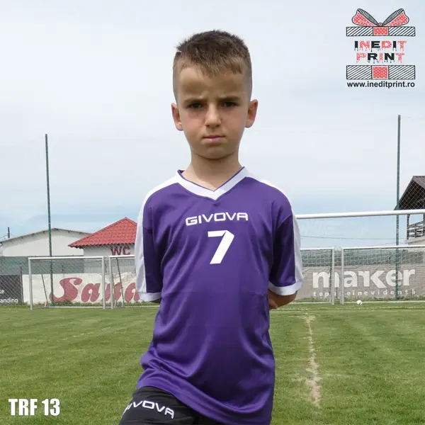 Tricou fotbal copii si adulti GIVOVA personalizabil TRF13 XXL, Mov