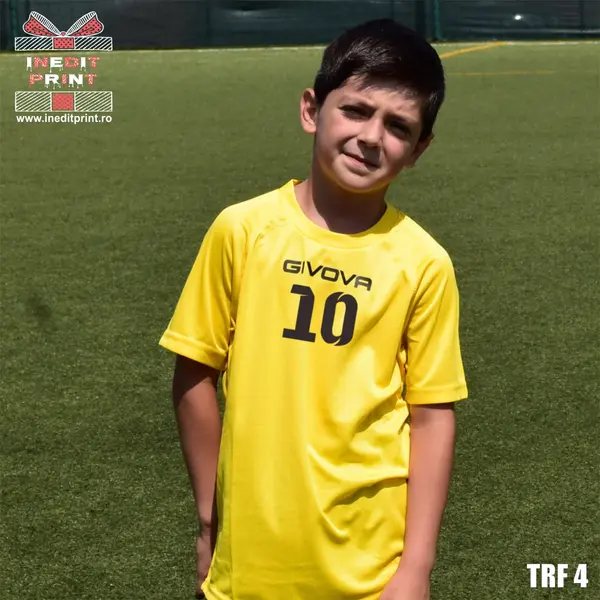 Tricou fotbal copii si adulti GIVOVA personalizabil TRF4 L, Galben