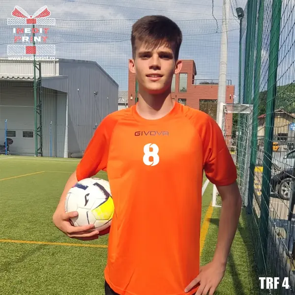 Tricou fotbal copii si adulti GIVOVA personalizabil TRF4 XL, Portocaliu