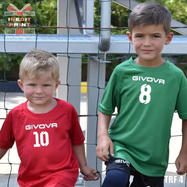 Tricou fotbal copii si adulti GIVOVA personalizabil TRF4 XL, Roșu