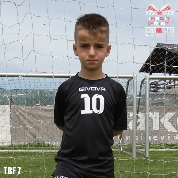 Tricou fotbal copii si adulti GIVOVA personalizabil TRF7 XS, Negru