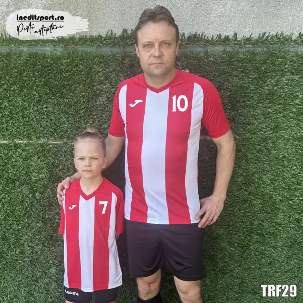 Tricou fotbal copii si adulti JOMA personalizabil TRF29 Roșu, 3XS