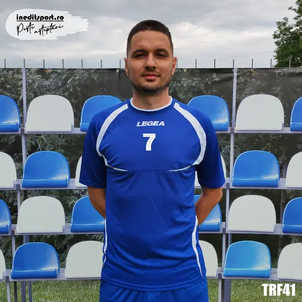 Tricou fotbal copii si adulti LEGEA personalizabil TRF41 M, Albastru