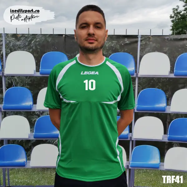 Tricou fotbal copii si adulti LEGEA personalizabil TRF41 M, Verde