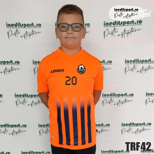 Tricou fotbal copii si adulti LEGEA personalizabil TRF42 3XS, Portocaliu