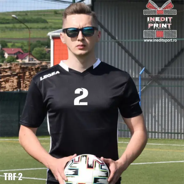 Tricou fotbal copii si adulti LEGEA TRF2 2XS, Negru