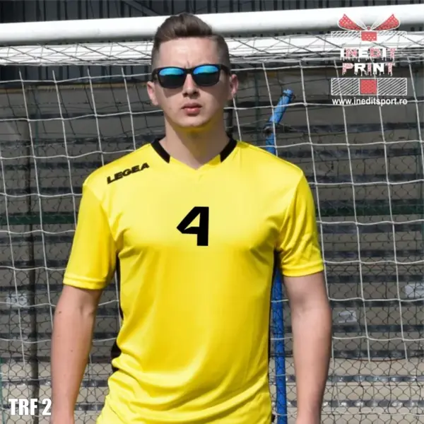 Tricou fotbal copii si adulti LEGEA TRF2 XS, Galben