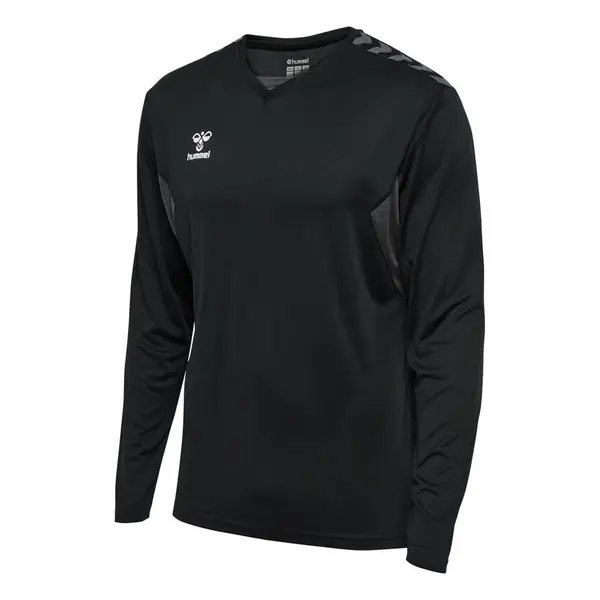 Tricou hummel AUTHENTIC POLY LS UNISEX - 2001 Black, 3XL