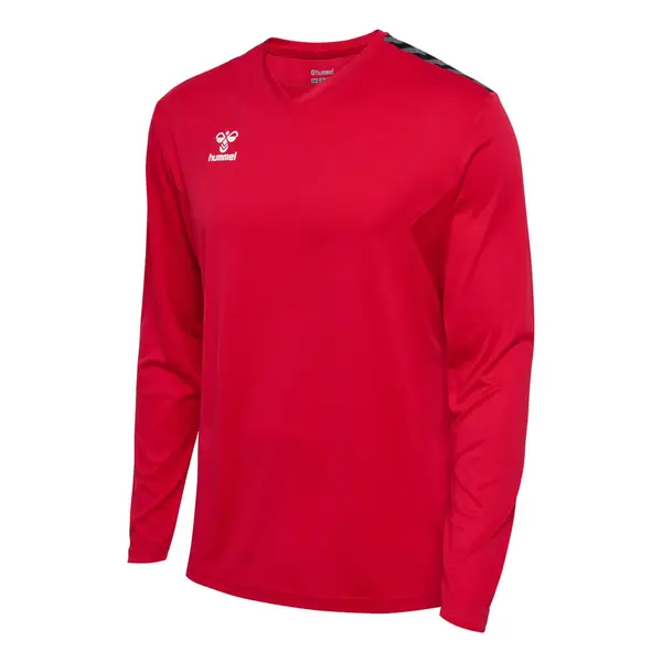Tricou hummel AUTHENTIC POLY LS UNISEX - 3062 True Red, M