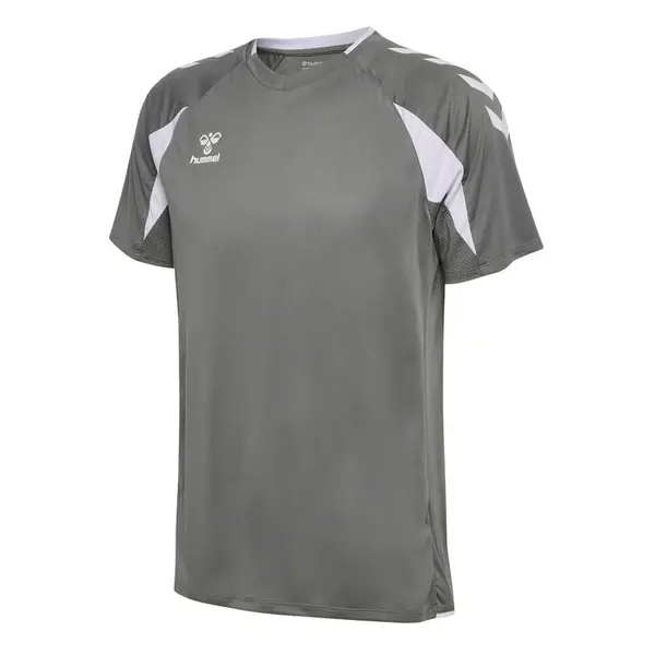 Tricou hummel CORE 2.0 - 1299 STEEL GRAY/WHITE, XL