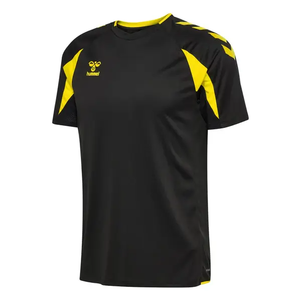 Tricou hummel CORE 2.0 - 5138 BLACK/BLAZING YELLOW, S