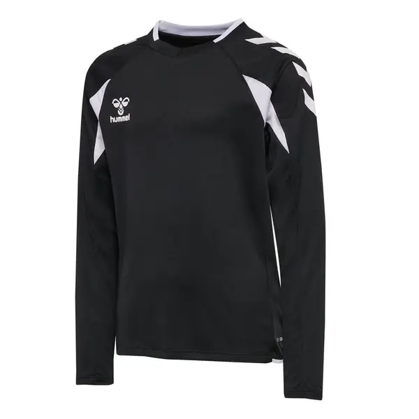 Tricou hummel CORE 2.0 POLY LS COPII - 2114 Black White, 128
