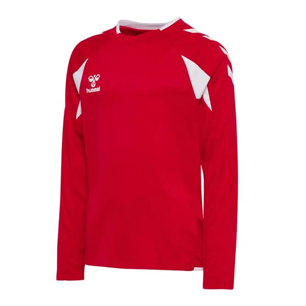 Tricou hummel CORE 2.0 POLY LS COPII - 3946 True Red White, 140
