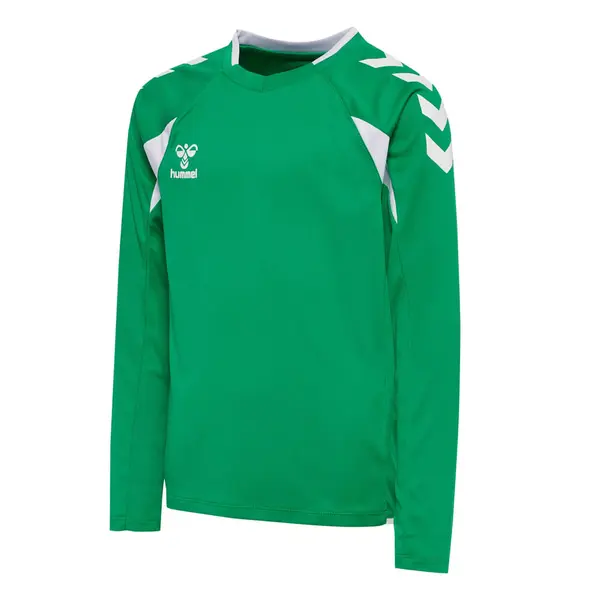 Tricou hummel CORE 2.0 POLY LS COPII - 6129 JELLY BEAN/WHITE, 128