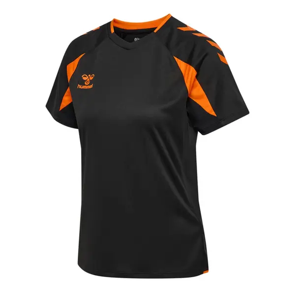 Tricou hummel CORE 2.0 WOMEN - 2461 Black/orange tiger, S