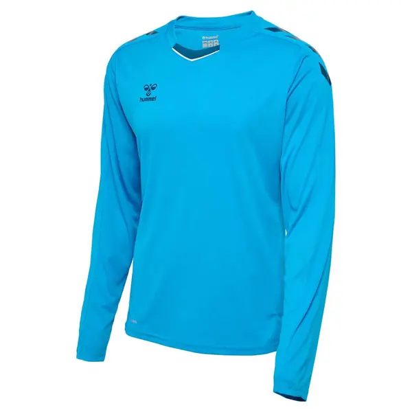 Tricou hummel CORE XK POLY LS - 8729 BLUE DANUBE, S