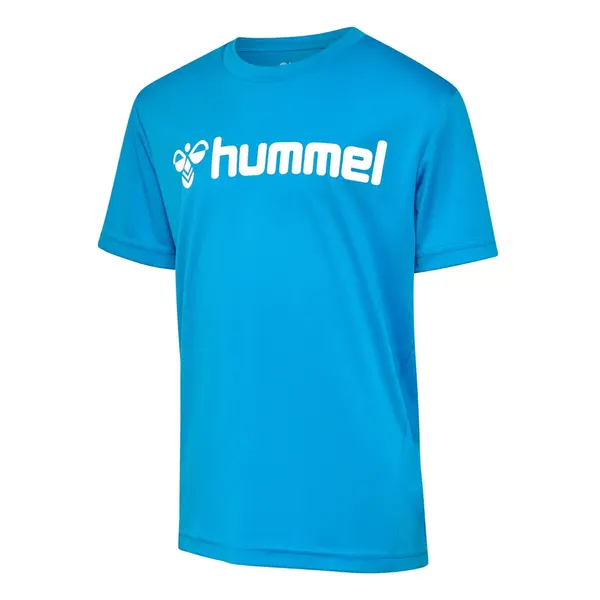 Tricou hummel LOGO POLY COPII - 7428 Diva Blue, 128