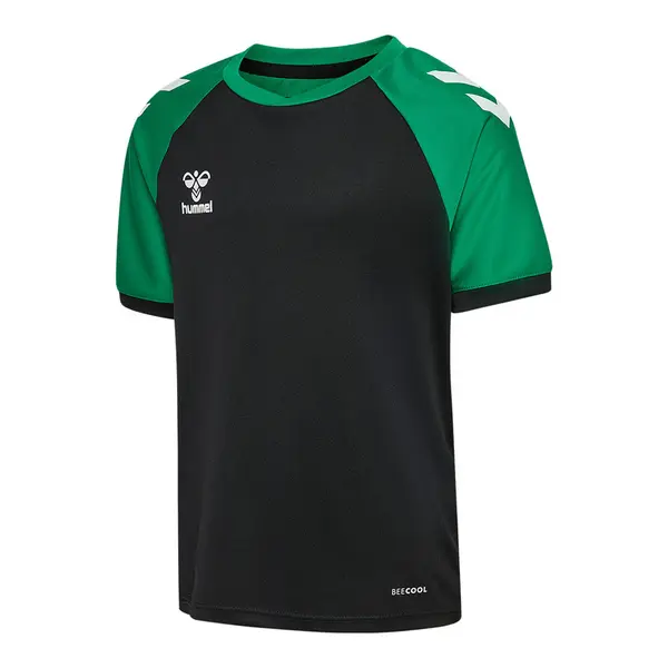 Tricou hummel MATCH LEAGUE COPII - 2155 BLACK/JELLY BEAN, 152
