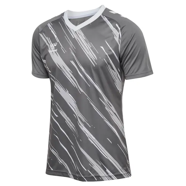 Tricou hummel MATCH TRIUMPH - 1299 STEEL GRAY/WHITE, XL