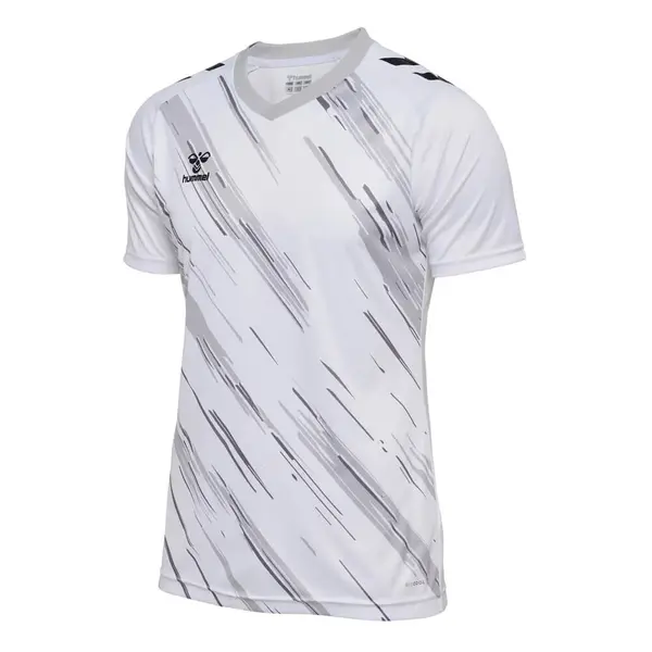 Tricou hummel MATCH TRIUMPH - 9396 WHITE/STEEL GRAY, M