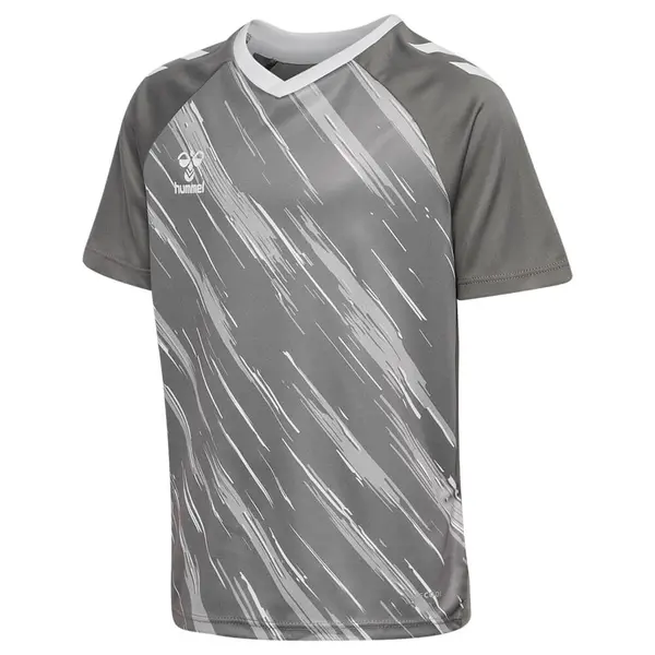 Tricou hummel MATCH TRIUMPH Copii - 1299 STEEL GRAY/WHITE, 140