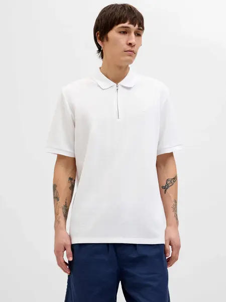 Tricou Jjeaustin Zip Ss Noos