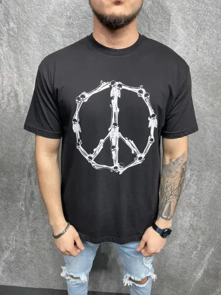 TRICOU LOVE OF SKELETONS BLACK TSAS261(1038) (MĂRIME: L)