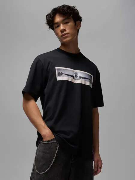 Tricou M J Nc Wings Photo Ss Crew