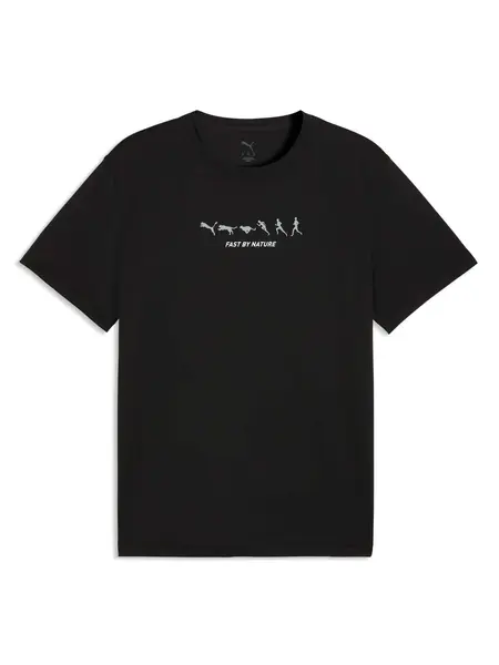 Tricou M Run Slogan Graphic