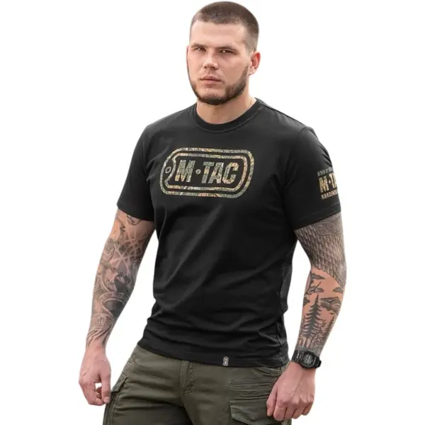 Tricou M-TAC Military&Tactical - NEGRU / L