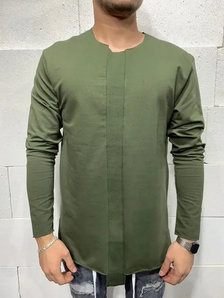 TRICOU MANECA LUNGA KHAKI TSAS345(5110) (MĂRIME: M)