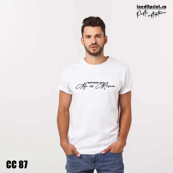 Tricou Matei 28:6 CC87 -