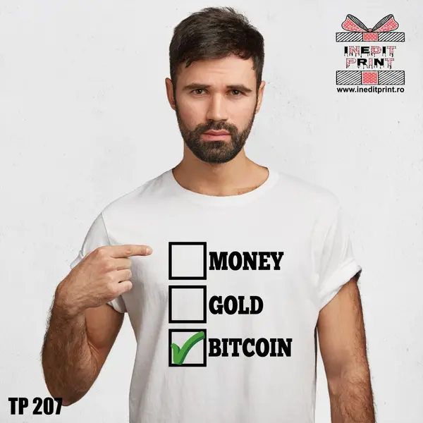 Tricou Money Gold Bitcoin TP207 -