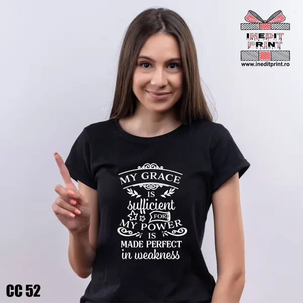 Tricou My grace is sufficient CC52 -