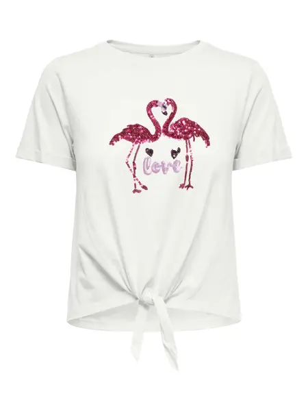 Tricou Onldora S/s Knot Fold-up Top Jrs