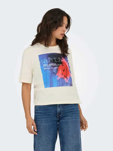 Tricou Onlhavanna Life S/s Vibe Top Box Jrs