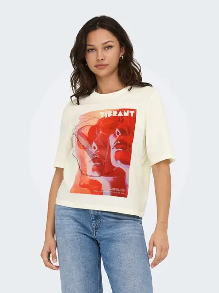 Tricou Onlhavanna Life S/s Vibe Top Box Jrs