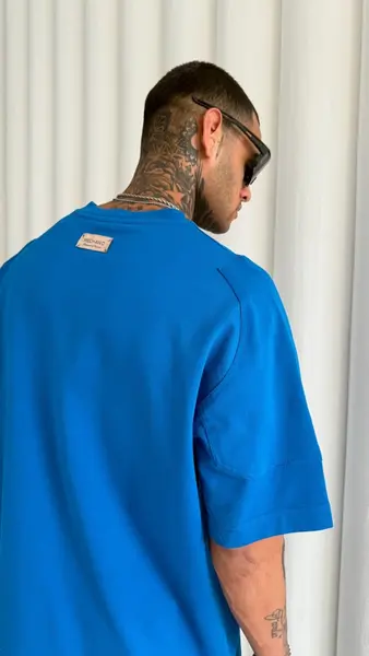 TRICOU OVERSIZE MECHANIC BLUE TSMH17(M25-40) (MĂRIME: S)