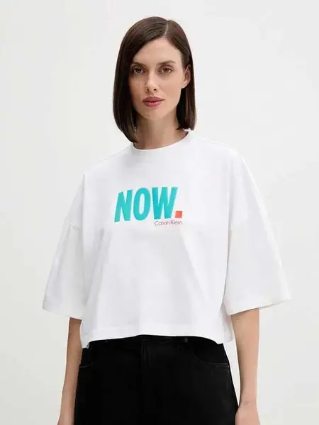 Tricou Oversized Cropped Now Logo