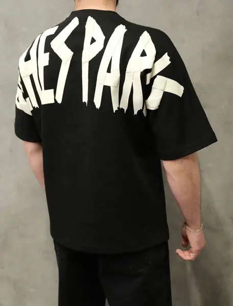 TRICOU OVERSIZED RICHES PARIS BLACK TSAS475(1019-1) (MĂRIME: M)