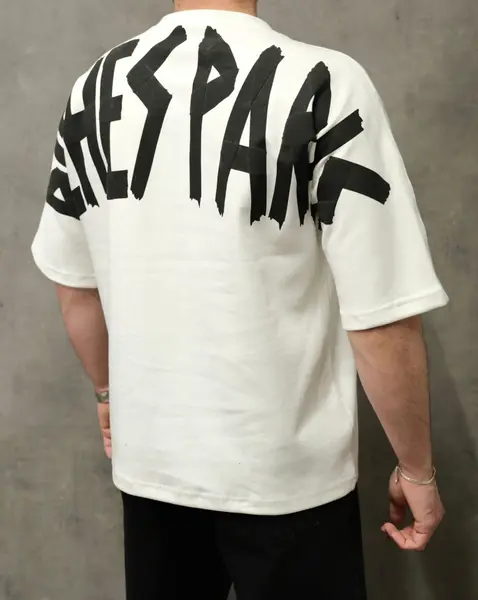 TRICOU OVERSIZED RICHES PARIS ECRU TSAS474(1019-1) (MĂRIME: S)