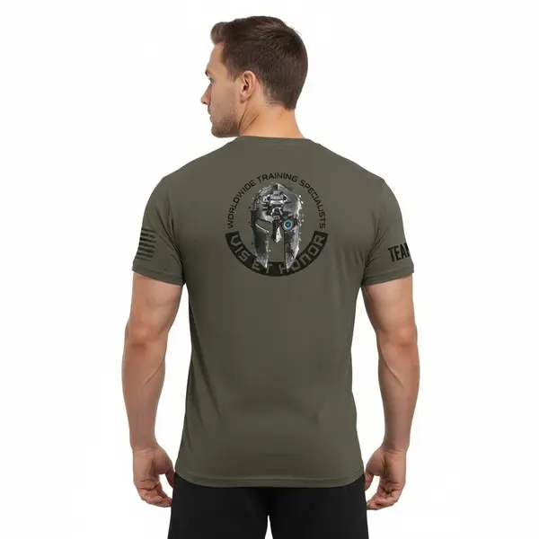 Tricou Pentagon Tactical Ageron TEAM ZERO „Vis Et Honor” - RAL7013 / 2XL